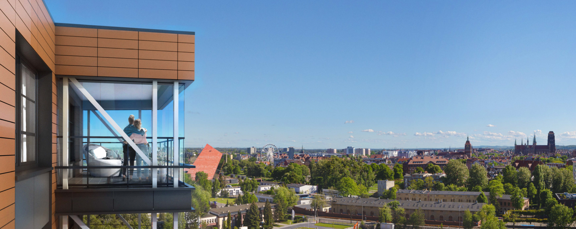 piękny widok na Śródmieście