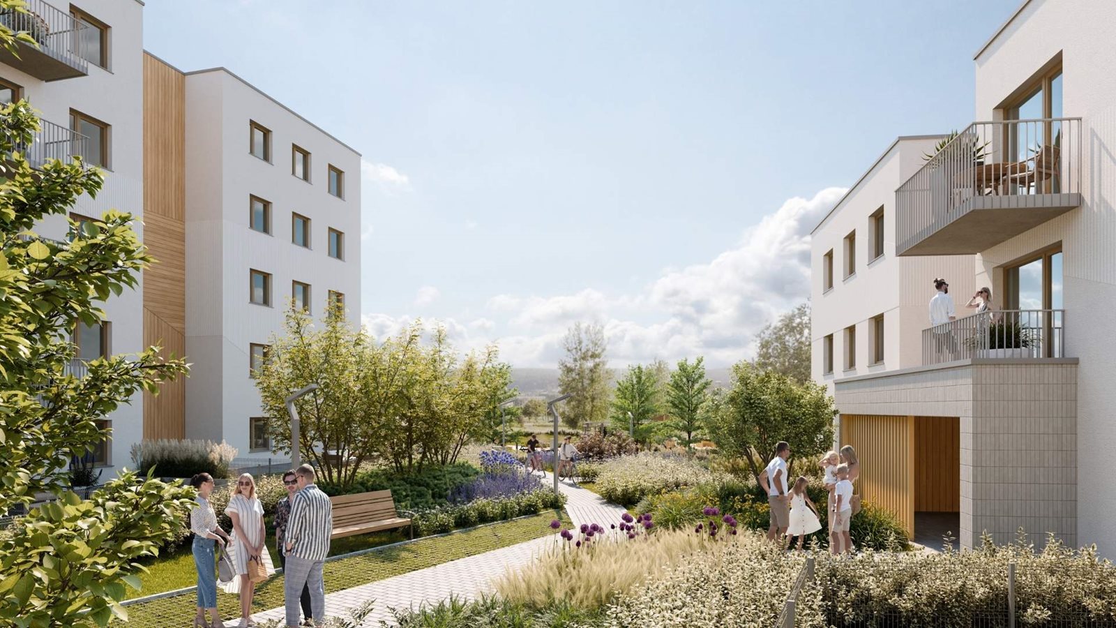 Osiedle przy Błoniach – inwestycja w otoczeniu zieleni, blisko centrum Rumi.