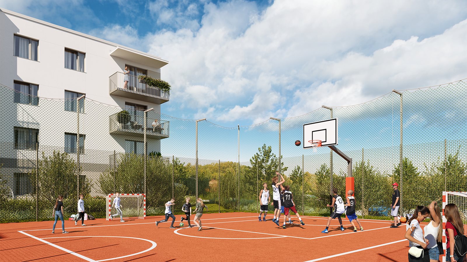 Osiedle Zielony Południk – boisko do streetballu 