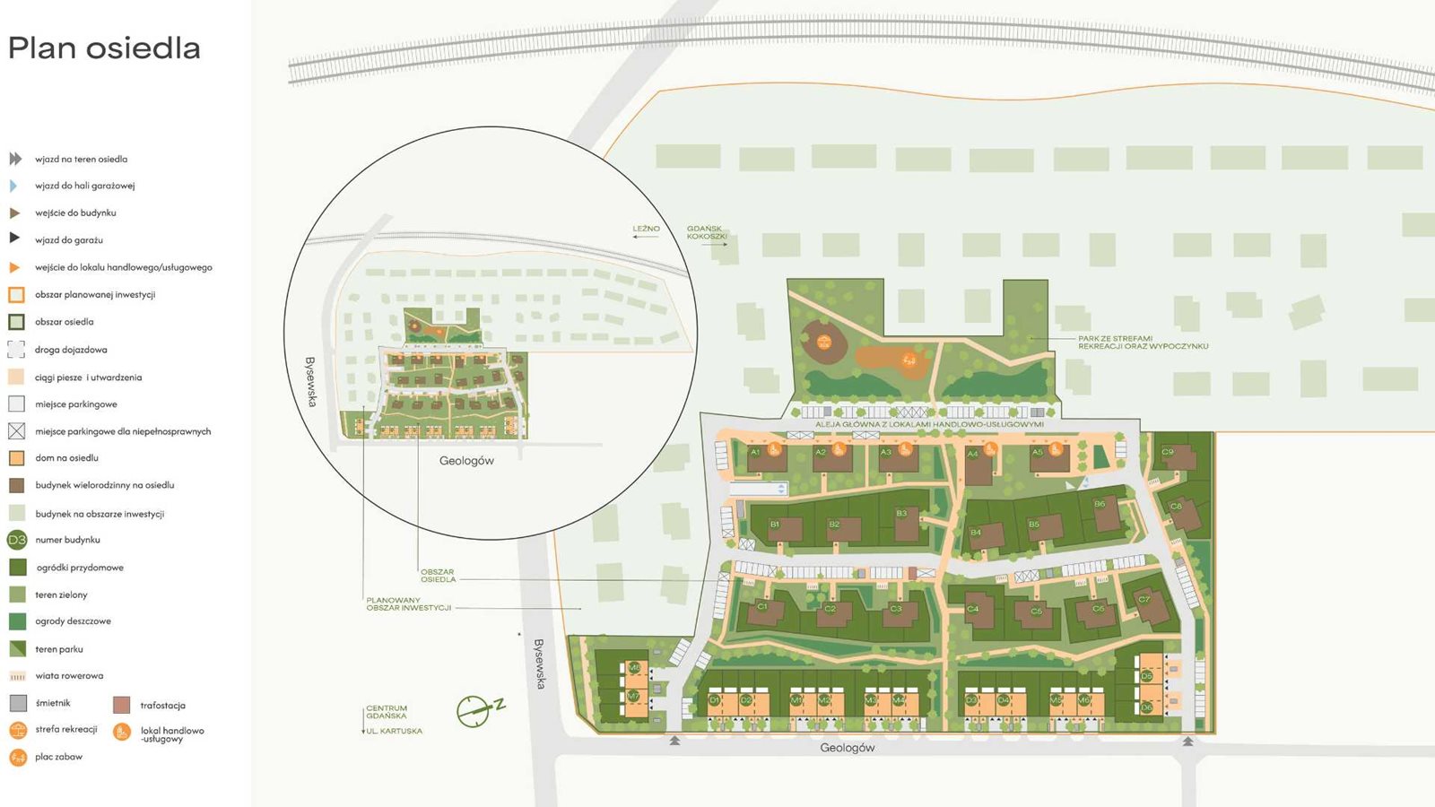 Gdańskie Zacisze – plan osiedla