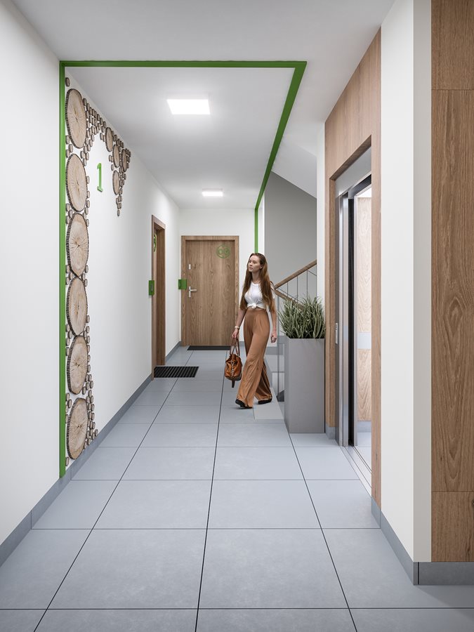 Osiedle Zielony Południk - klatka schodowa