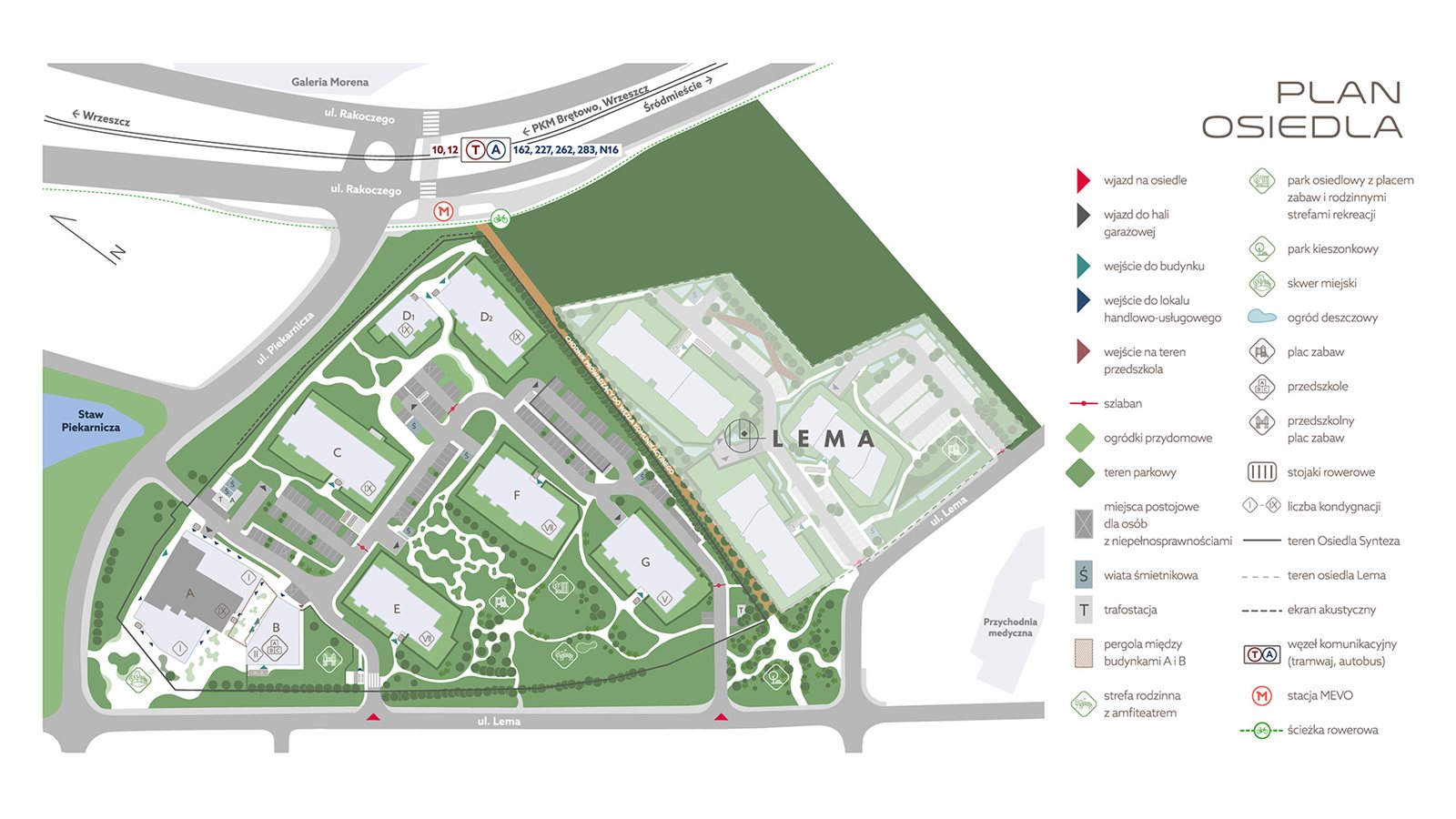 Osiedle Synteza – plan zagospodarowania terenu