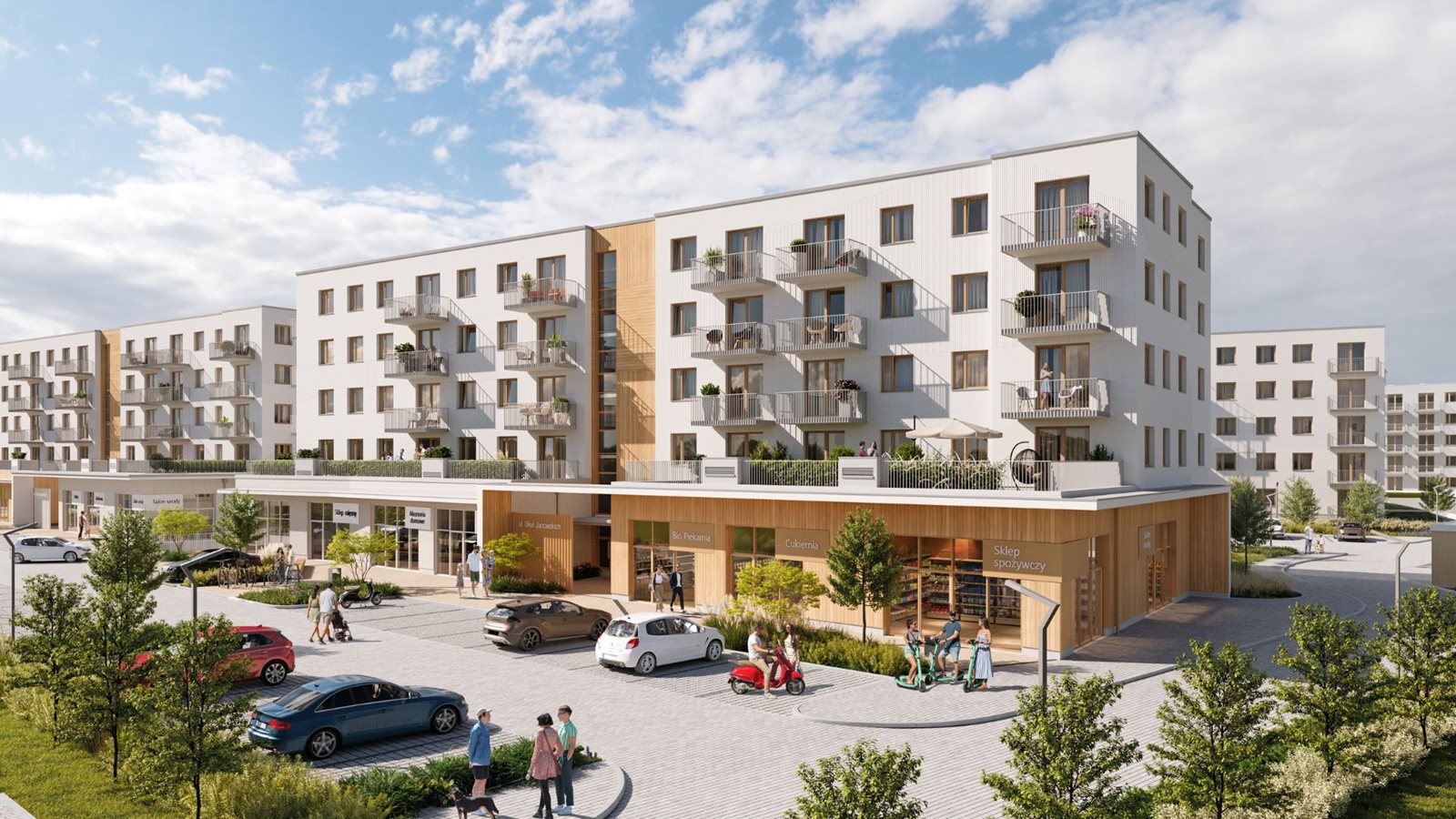 Osiedle przy Błoniach 3 - nowoczesna architektura