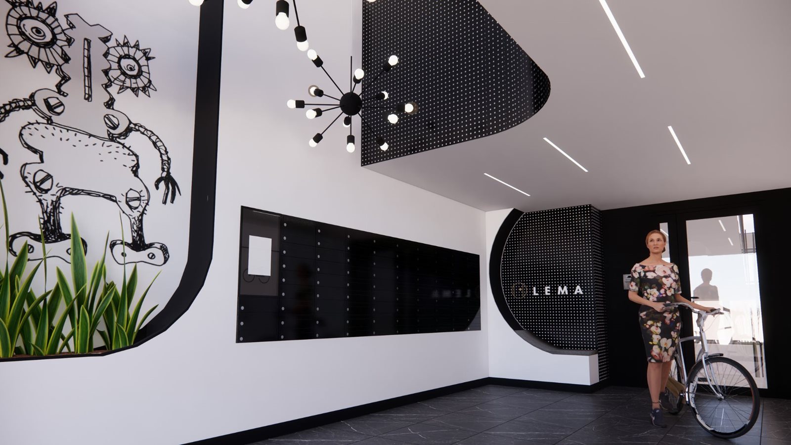 Osiedle Lema - stylowy design wnętrz budynków