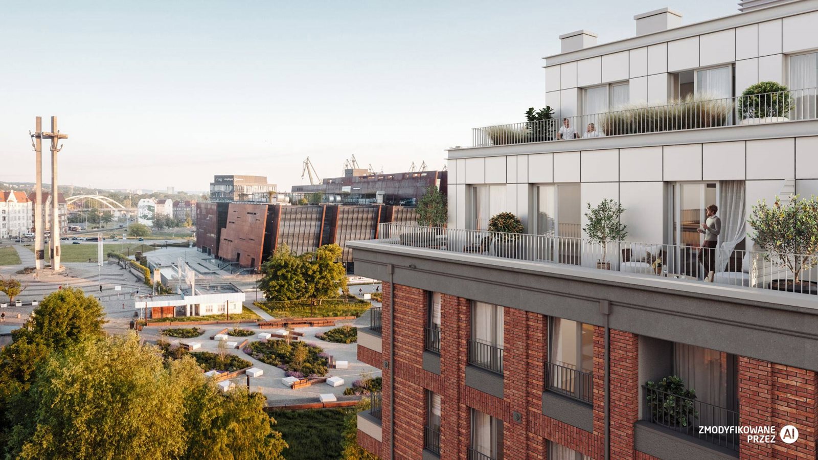 Doki – apartamenty i mieszkania w centrum Gdańska (wizualizacja IV etapu – budynek G)