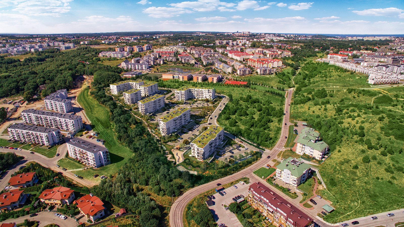 Osiedle Dynamika - widok z lotu ptaka