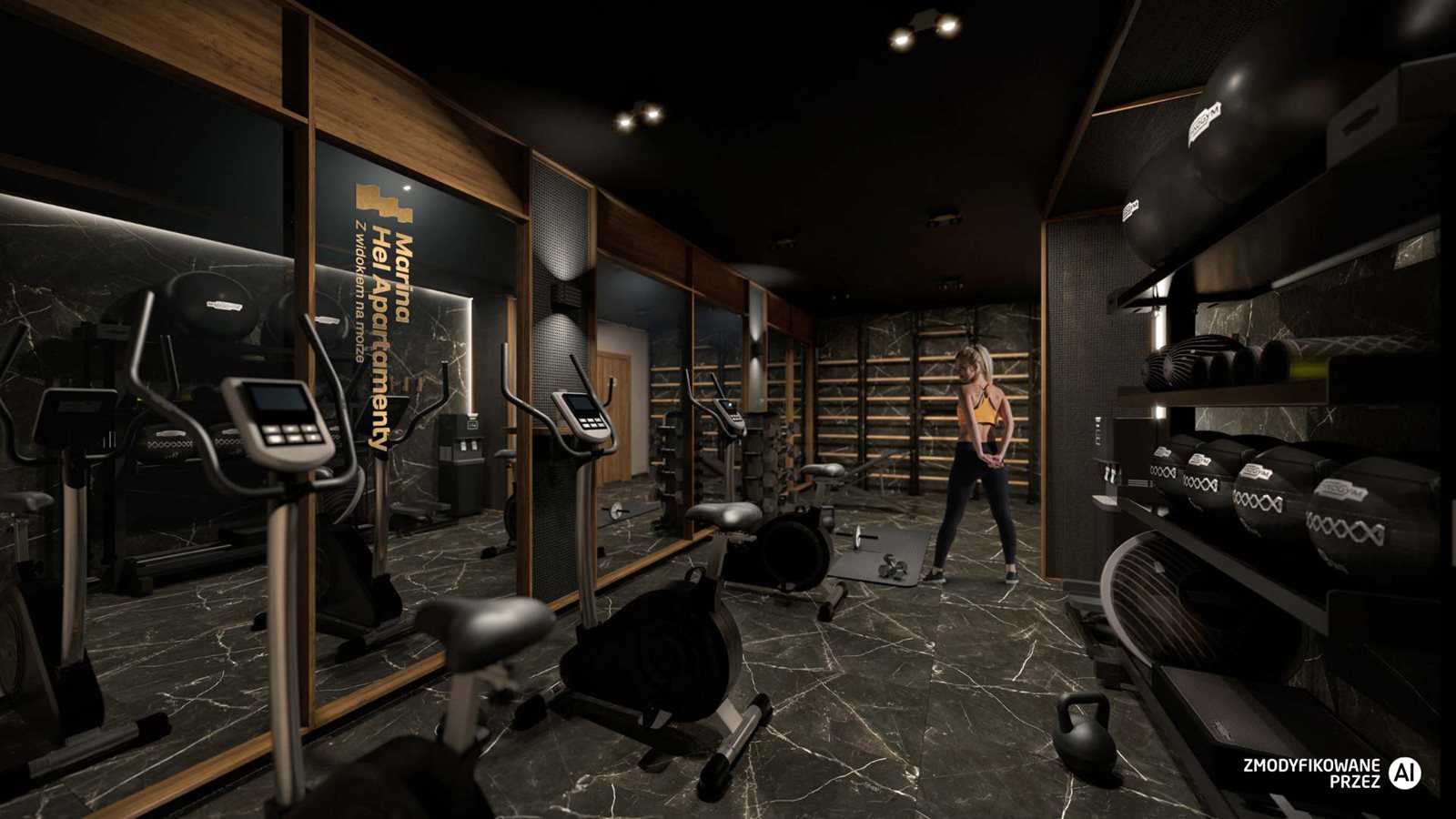 Marina Hel Apartamenty – sala fitness