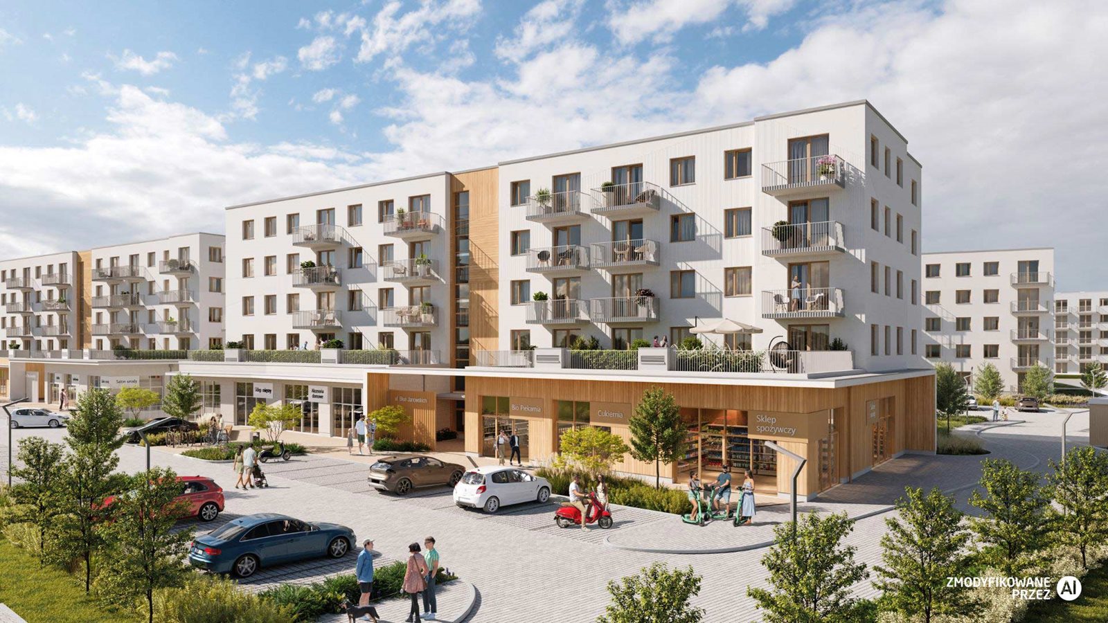 Osiedle przy Błoniach 3 - nowoczesna architektura