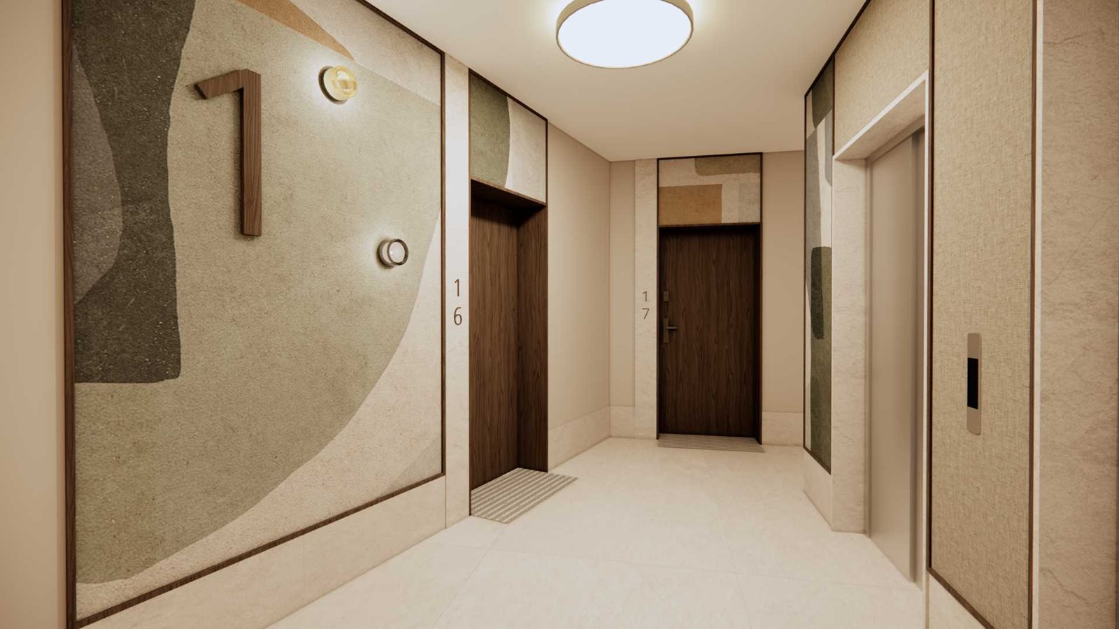 Leśna Góra - elegancko wykończone części wspólne budynku