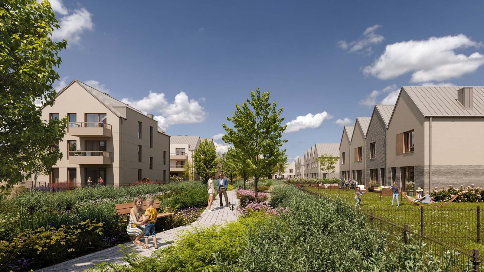 Gdańskie Zacisze – osiedle z dużą ilością zieleni, w tym z własnym parkiem