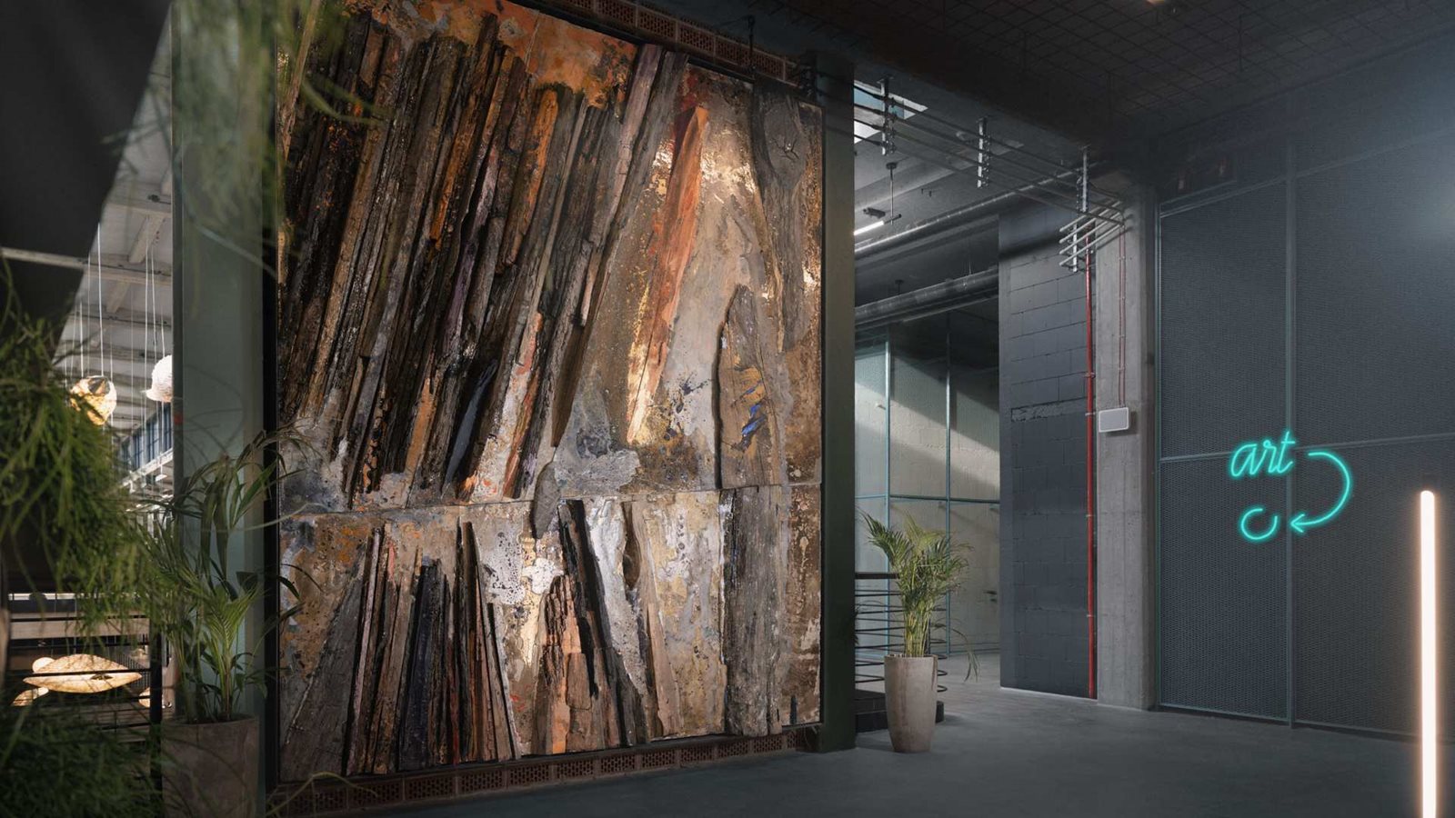 MONTOWNIA – elementy sztuki wzbogacające wnętrze