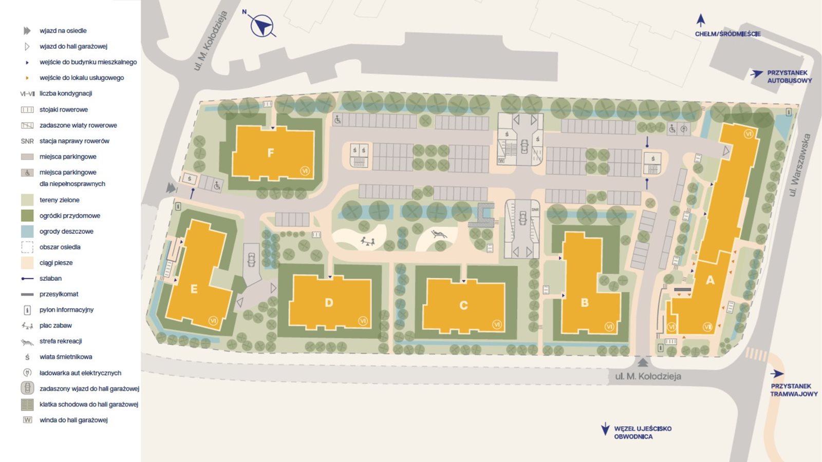 Osiedle Warszawska – plan osiedla