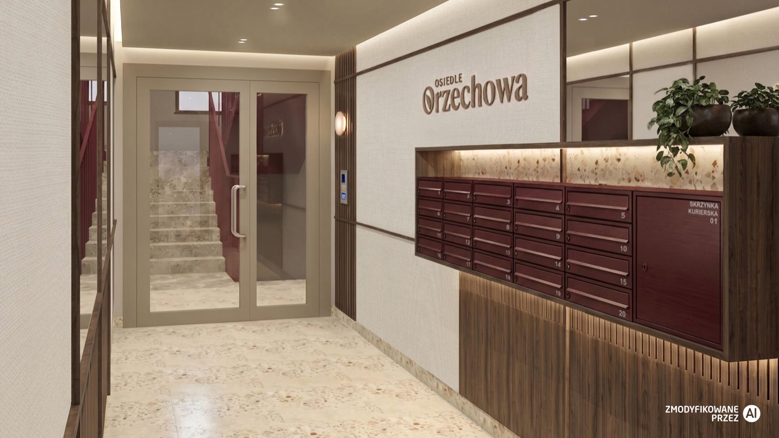 Osiedle Orzechowa – strefa wejścia do budynku