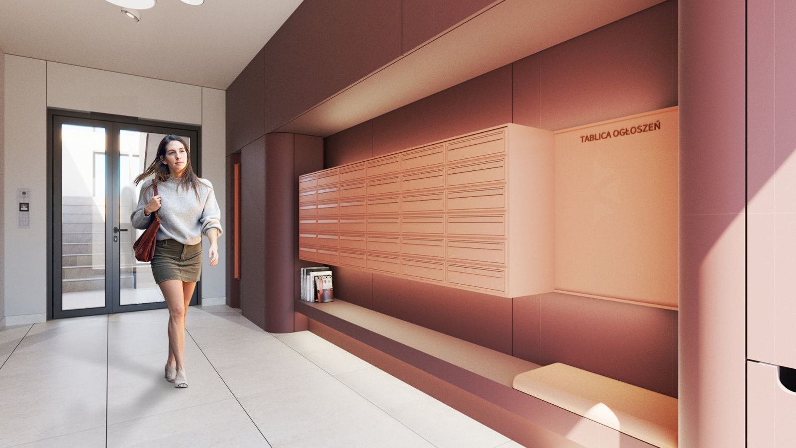 Locus 2 – wygodne siedziska i półki sąsiedzkie do wymiany książek w częściach wspólnych